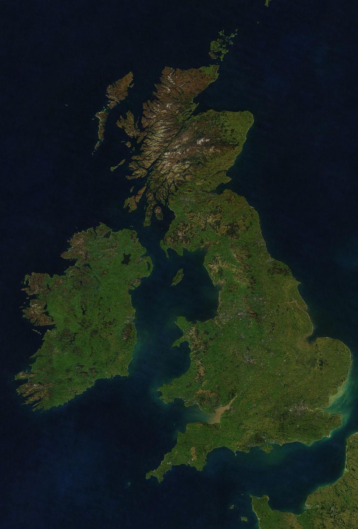 Verenigd Koninkrijk (UK) sky view kaart